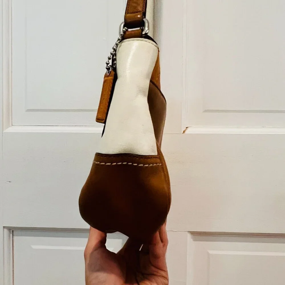 Vintage Y2K 2000 Hobo Coach color block crossbody shoulder bag purse - Picture 10 of 16